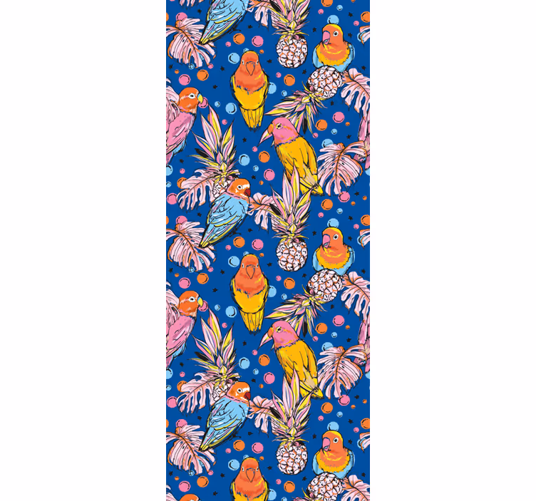 Papel de parede papagaio oásis de papagaio tropical - TenStickers
