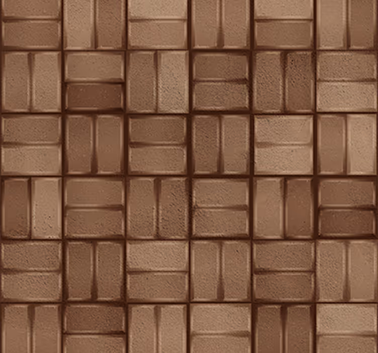 papel de parede pedra Mosaico beje - TenStickers