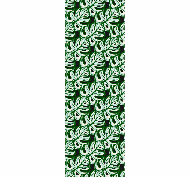 Papel de parede folhas motivo de folhas verdes - TenStickers