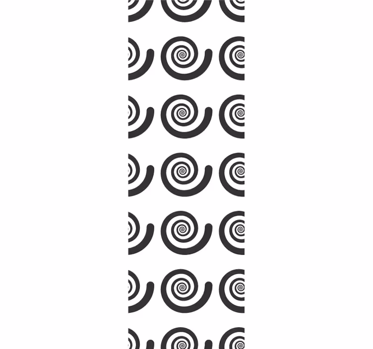 papel de parede formas geométricas padrão espiral - TenStickers