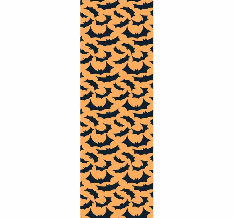 Papel de parede halloween padrão de morcegos de halloween - TenStickers