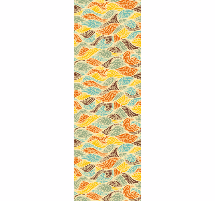 Papel de parede abstracto motivos rodopiantes - TenStickers