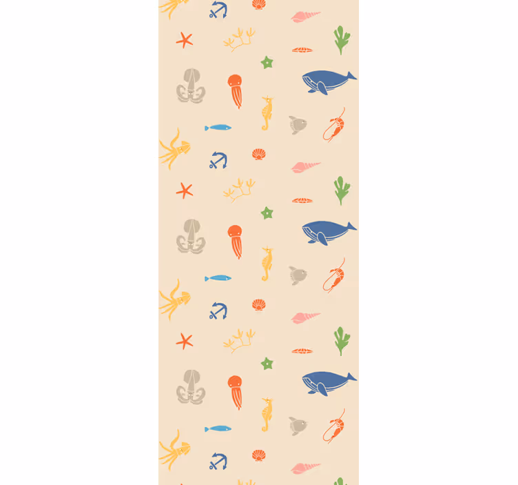 Papel de parede animais motivos da vida marinha - TenStickers