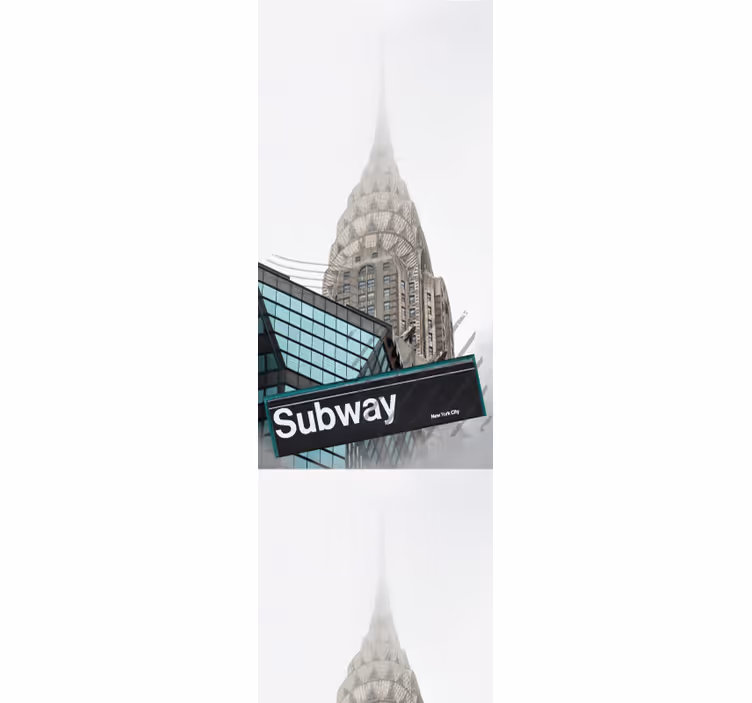 Papel de parede cidades e países entrada do metrô urbano - TenStickers