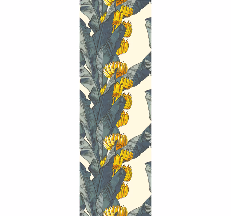 Papel de parede natureza florais de folhas de bananeira - TenStickers