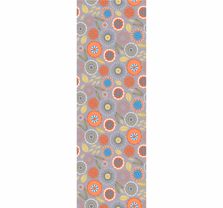 papel de parede flores explosão floral - TenStickers