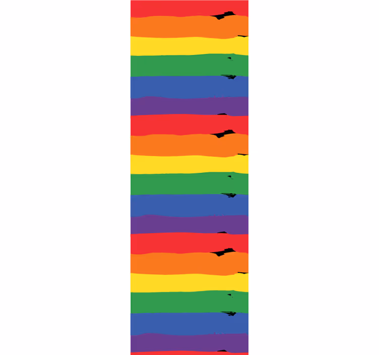 Papel de Parede riscas fundo listrado arco-íris - TenStickers