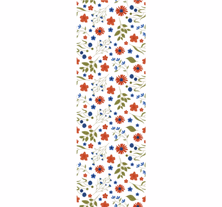 papel de parede flores detalhe de motivo floral - TenStickers