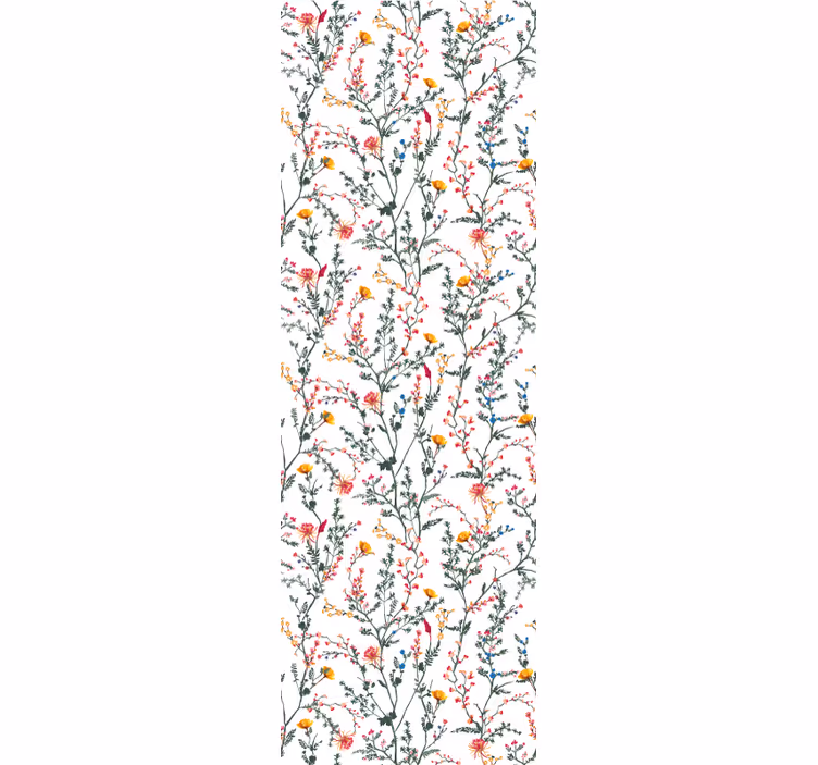 papel de parede flores propagação botânica floral - TenStickers