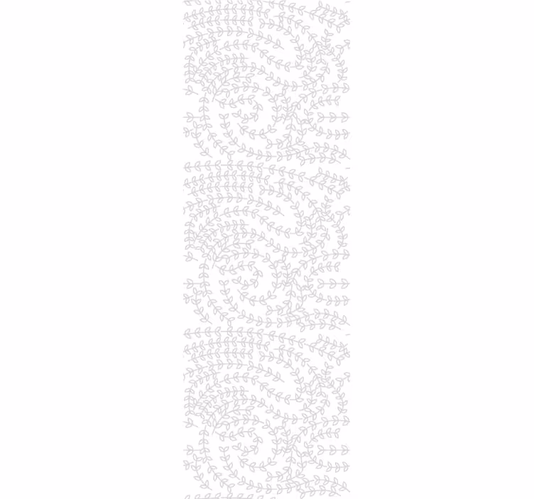 Papel de parede moderno Folhas cinza em branco - TenStickers