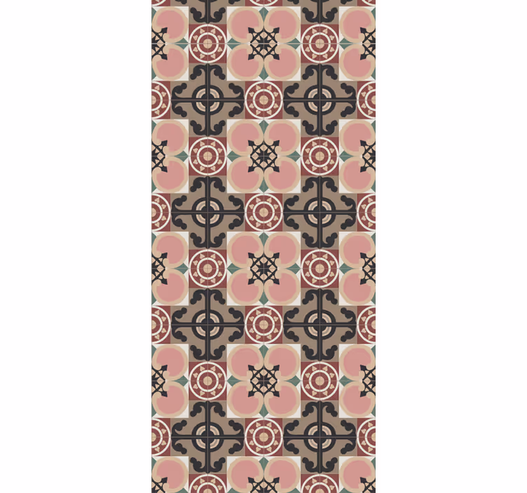 papel de parede ornamental desenho geométrico intrincado - TenStickers
