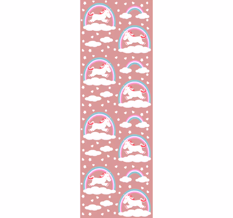 Papel de parede quarto de bebé paisagens de unicórnio - TenStickers
