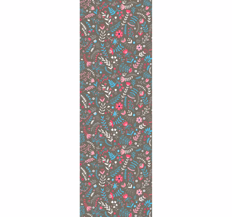 papel de parede floral Estampa floral colorida e elegante - TenStickers