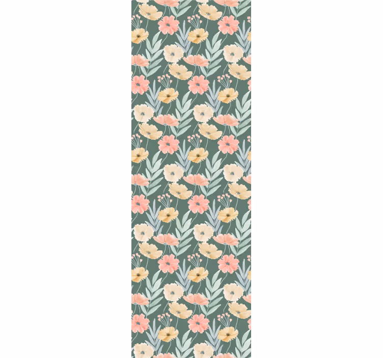 papel de parede flores estampa de flor floral - TenStickers