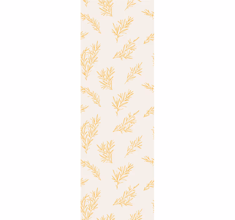 papel de parede flores padrão de folhagem botânica - TenStickers