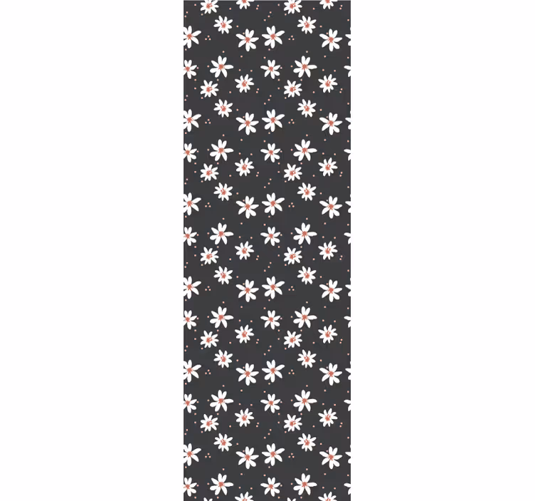 papel de parede flores repetição de padrão floral - TenStickers