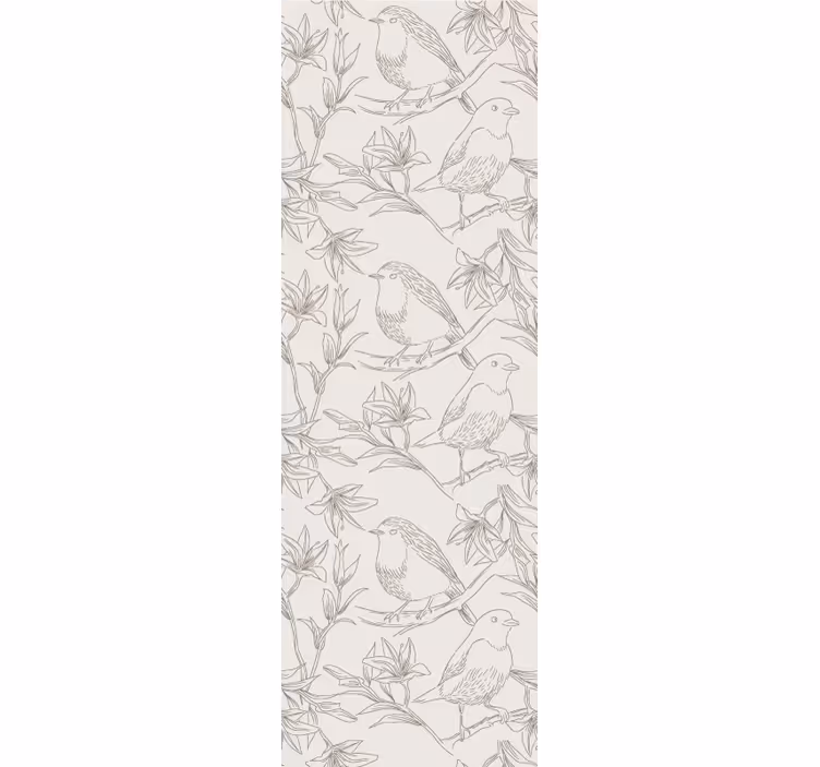 Papel de parede pássaros desenho de desenho de pássaro - TenStickers