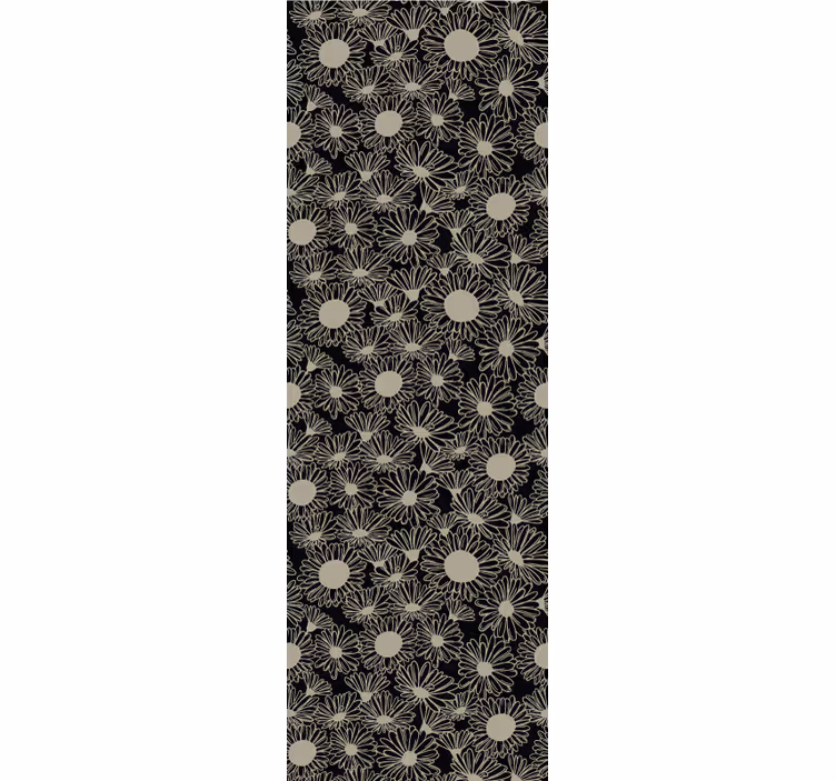 papel de parede floral padrão floral pontilhado - TenStickers