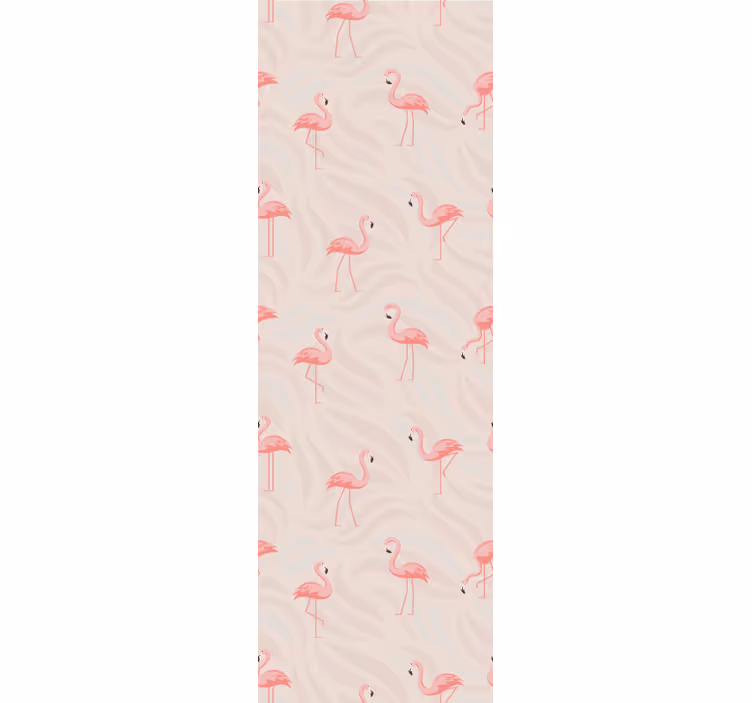 papel de parede animais conjunto flamingo - TenStickers