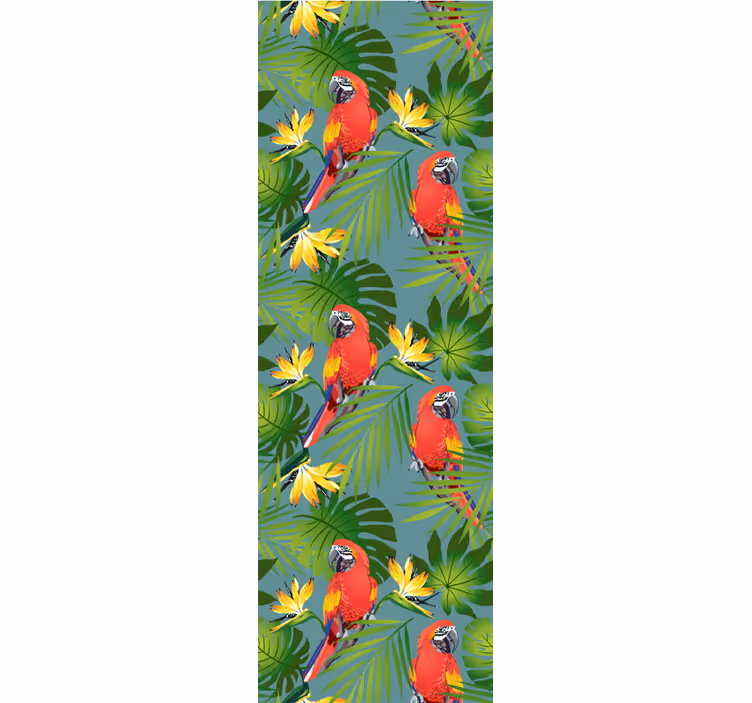 Papel de parede papagaio exibição de papagaio tropical - TenStickers