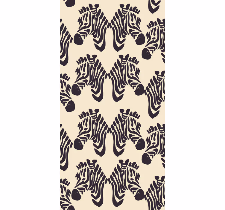 Papel de parede zebra desenho de padrão zebra - TenStickers