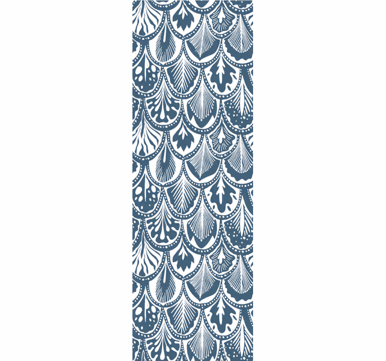 papel de parede ornamental padrão de vieira ornamentado - TenStickers
