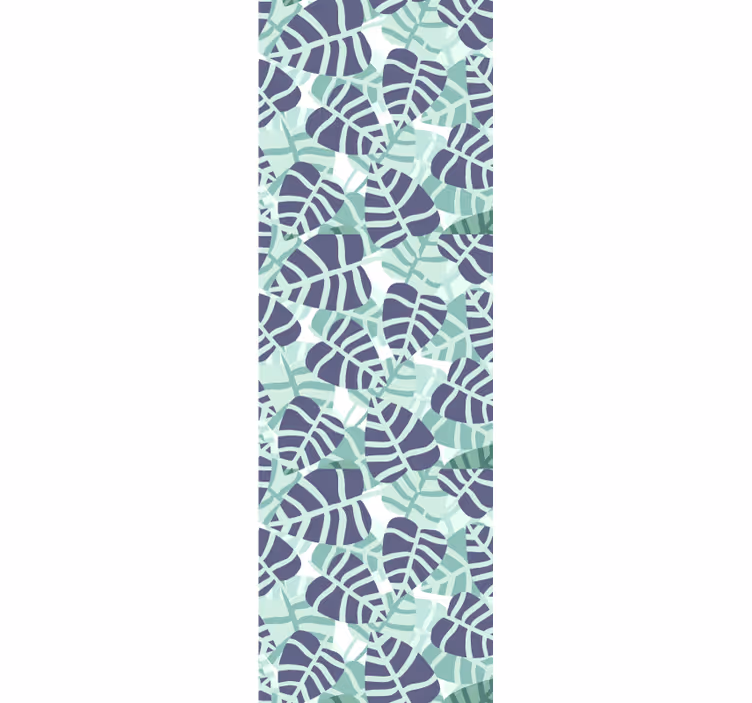 Papel de parede folhas mosaico monstera - TenStickers