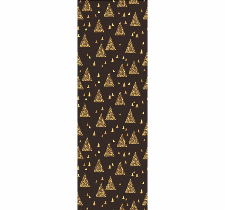 Papel de parede geométrico motivo de triângulo dourado - TenStickers