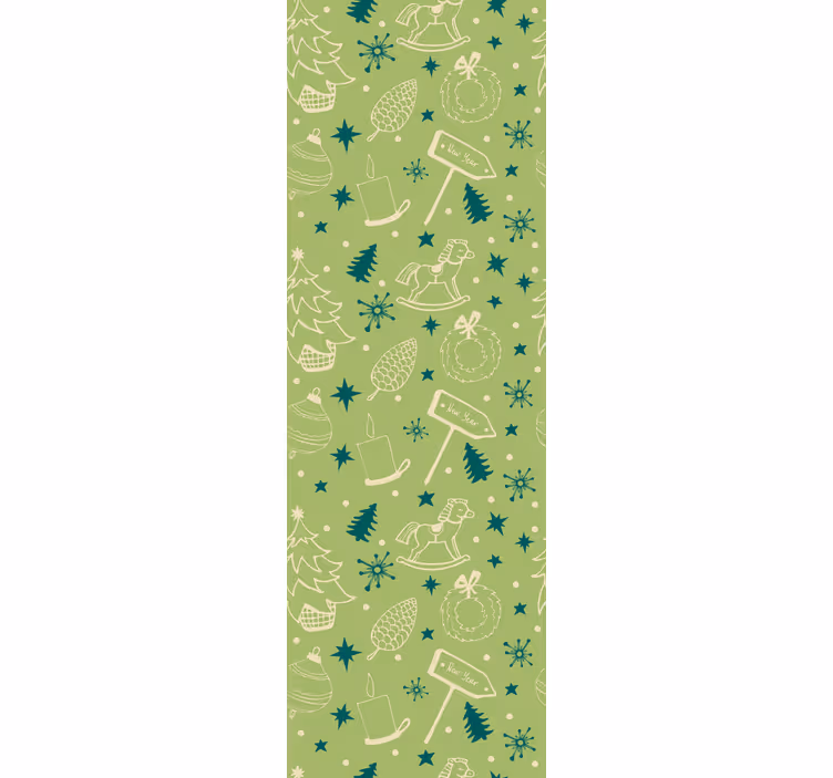 Papel de parede Natal motivos festivos de férias - TenStickers