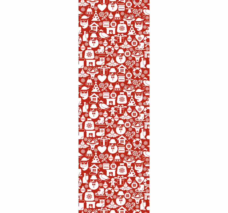 Papel de parede Natal padrões festivos de férias - TenStickers