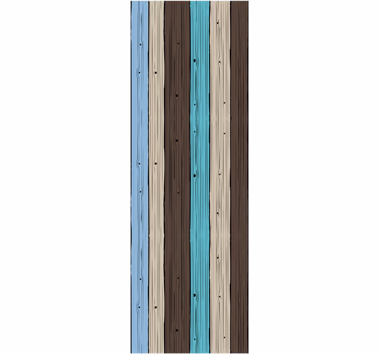 papel de parede madeira pranchas estilizadas - TenStickers