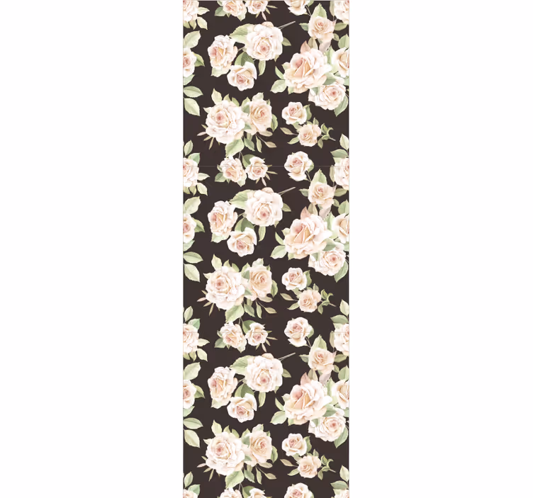 papel de parede flores rosas florescendo - TenStickers