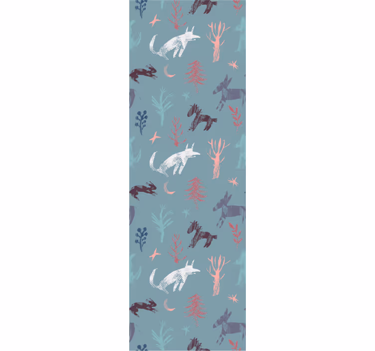 papel de parede animais motivo de criatura da floresta - TenStickers