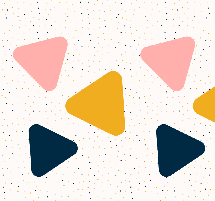 papel parede triângulos Chuva de triângulos - TenStickers