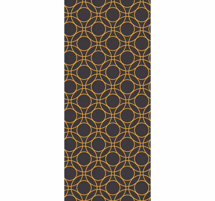 papel de parede casa de banho design de padrão de círculo - TenStickers