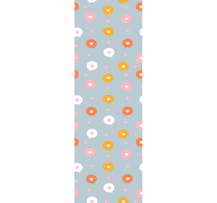 Papel de parede círculos e bolinhas padrão floral de polca - TenStickers