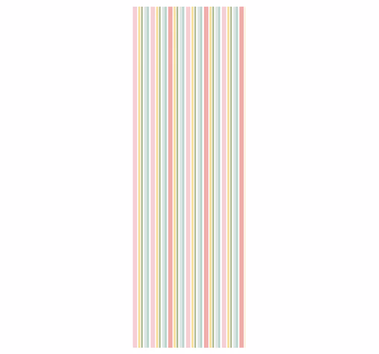 papel de parede horizontal harmonia de listras pastel - TenStickers