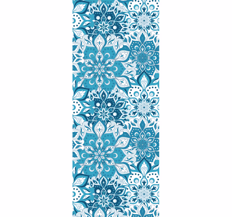 papel de parede ornamental padrão de mandala floral - TenStickers