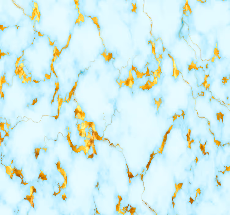 papel de parede mármore Mármore azul e dourado texturizado - TenStickers