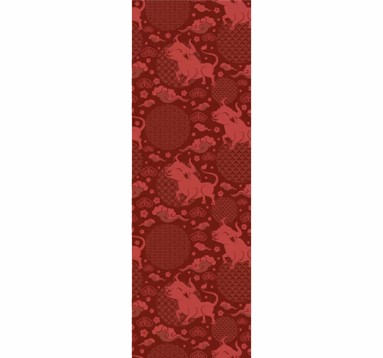 papel de parede animais desenho com motivo de leão - TenStickers