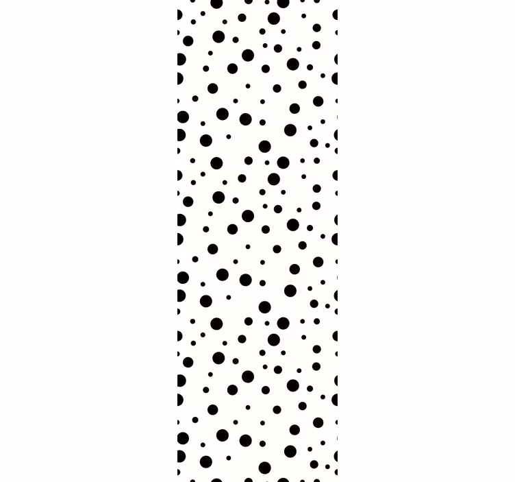 papel de parede infantil Fundo preto de bolinhas - TenStickers