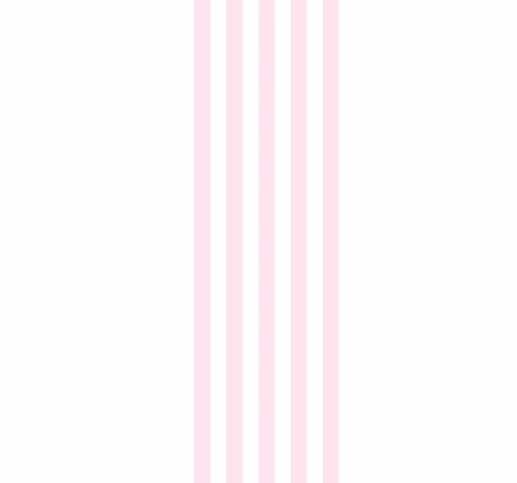 papel de parede vertical Rosa nórdico e branco - TenStickers