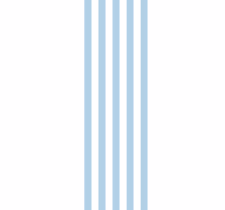 papel de parede vertical Azul nórdico e branco - TenStickers