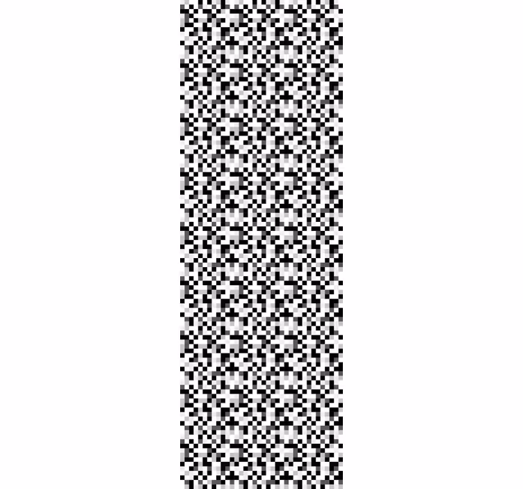 papel de parede quadrados produtoquadrado preto e branco - TenStickers