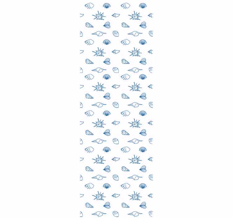 Papel de parede peixes motivo de desenho náutico - TenStickers
