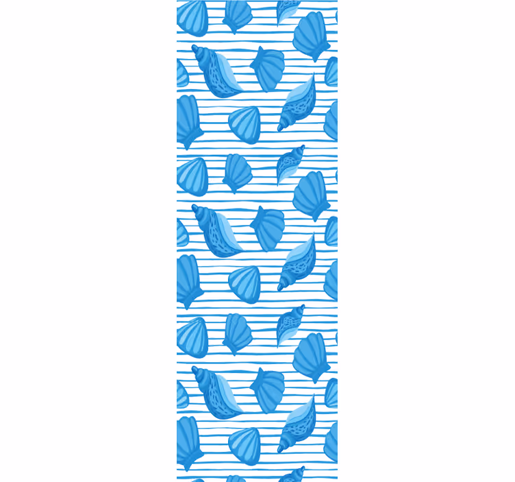 Papel de parede natureza padrões de concha - TenStickers