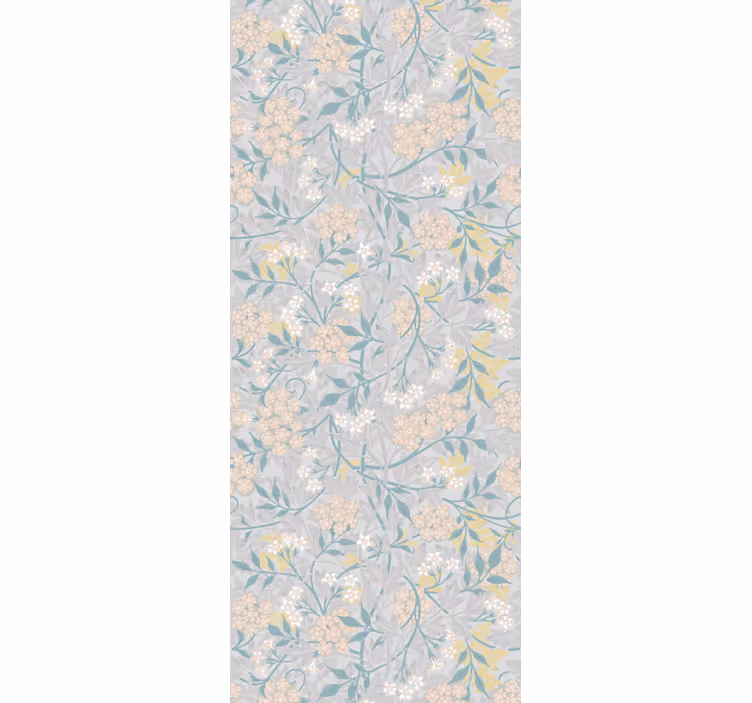 papel de parede flores elegância floral de hortênsia - TenStickers
