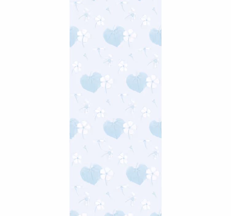 papel de parede flores motivo azul suave - TenStickers