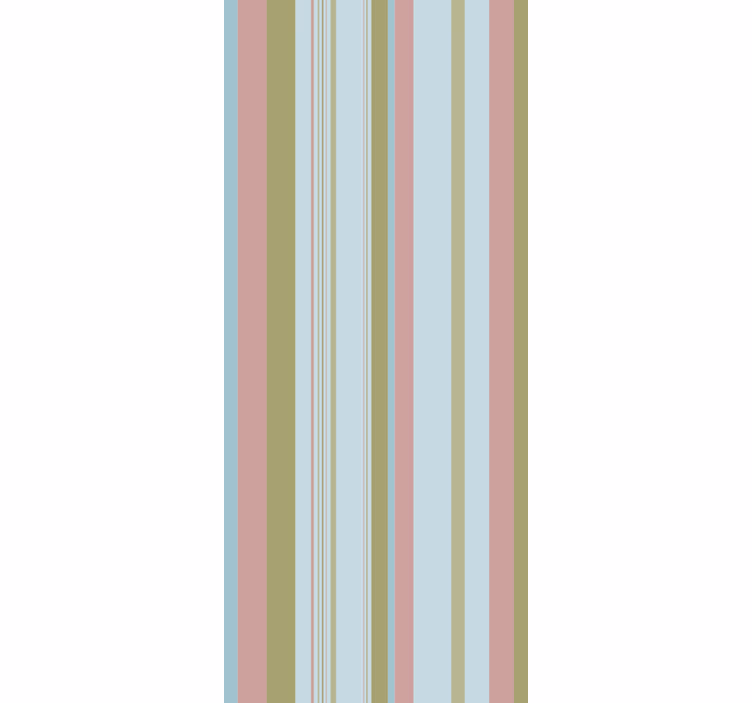 papel de parede horizontal padrão pastel listrado - TenStickers