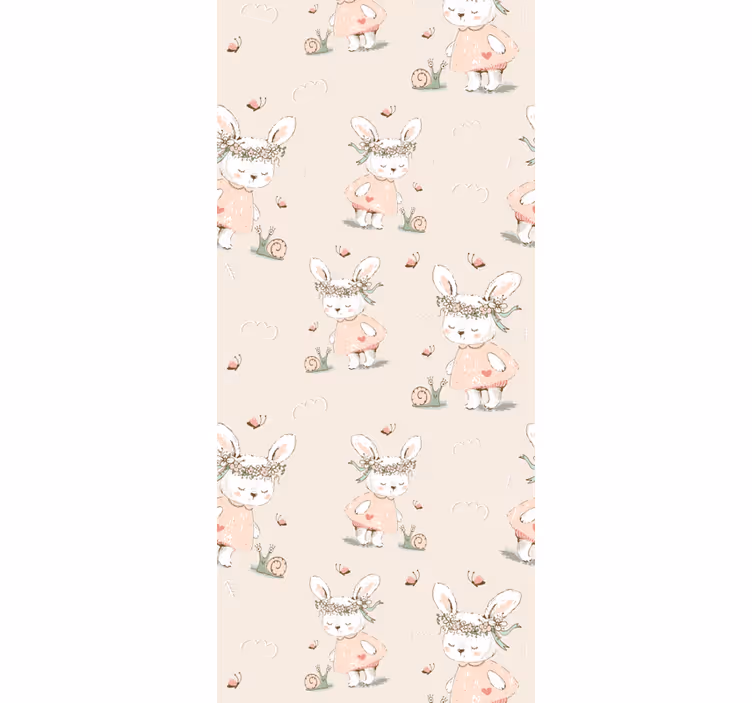 papel de parede quarto de bebé motivo de coelho mítico - TenStickers